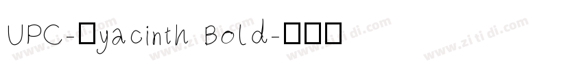 UPC-Hyacinth Bold字体转换